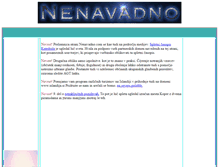 Tablet Screenshot of nenavadno.com